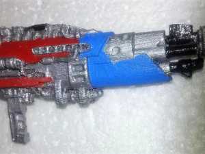 transformers dotm aoe optimus prime tri-barrel blaster 3D Print Model