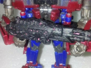 transformers dotm aoe optimus prime tri-barrel blaster 3D 프린트 모델