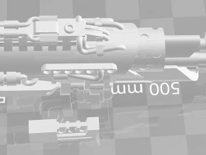 transformers dotm aoe optimus prime tri-barrel blaster 3D Print Model