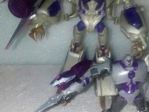 Transformers Prime Megatron Voyager Rod oraz mini armata fuzyjna i miecz Model do druku 3D