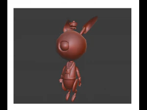 d&uuml;ş&uuml;k poli tavşan modeli 3D Model