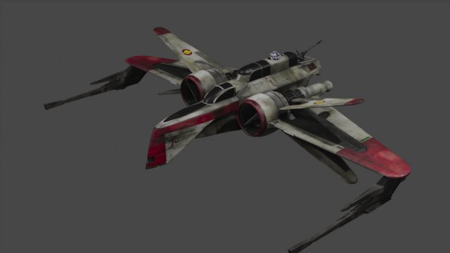 arc-170 star fighter Modelo 3D .c4d .max .obj .3ds .fbx .stl .blend 