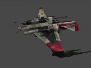 arc-170 star fighter Modelo 3D