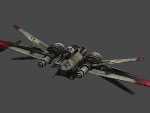 arc-170 star fighter Modelo 3D