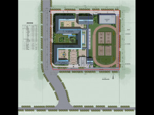 su model of primary school scheme design 3Dモデル