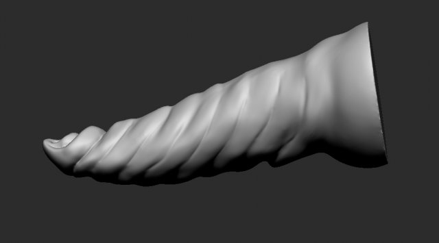 3d dildotoy fluted tentacle 3Dモデル .c4d .max .obj .3ds .fbx .stl .blend 