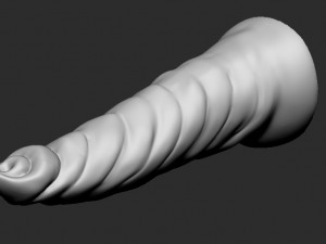 3d dildotoy fluted tentacle 3Dモデル