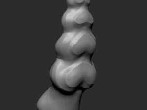 3d vibrador cutetoy tent&aacute;culo canelado Modelo 3D