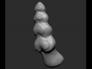 3d dildo cutetoy fluted tentacle 3D मॉडल