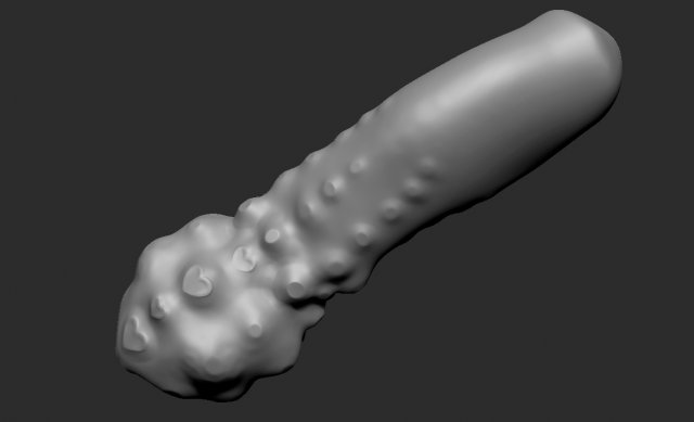 3d dildotoy tentacle with heartsbubbles 3D 모델 .c4d .max .obj .3ds .fbx .stl .blend 