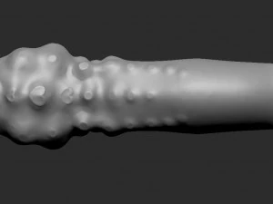 3d dildotoy tentacle with heartsbubbles 3D Model