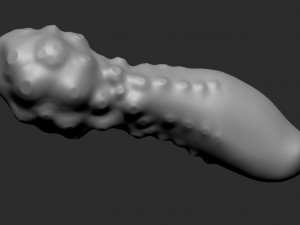 3d dildotoy tentacle with heartsbubbles 3D 모델