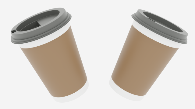 paper coffee cup 3D 模型 .c4d .max .obj .3ds .fbx .stl .blend 