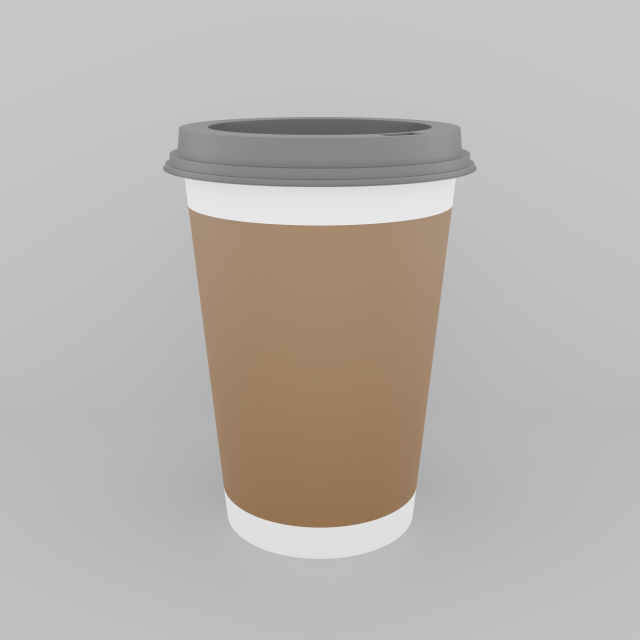 paper coffee cup Free 3D Model in Beverage 3DExport