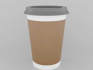 paper coffee cup 3D Model