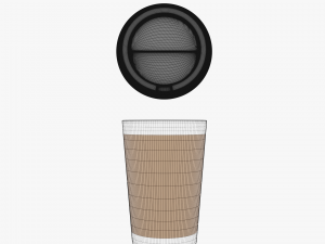 paper coffee cup 3D 模型