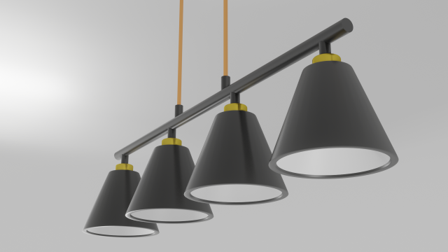 ceiling lamp 3D Model .c4d .max .obj .3ds .fbx .stl .blend 