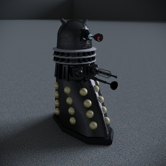 dalek doktor who 3D मॉडल .c4d .max .obj .3ds .fbx .stl .blend 