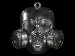 गैस मास्क 3D प्रिंट मॉडल