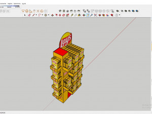 display snacks Modelo 3D