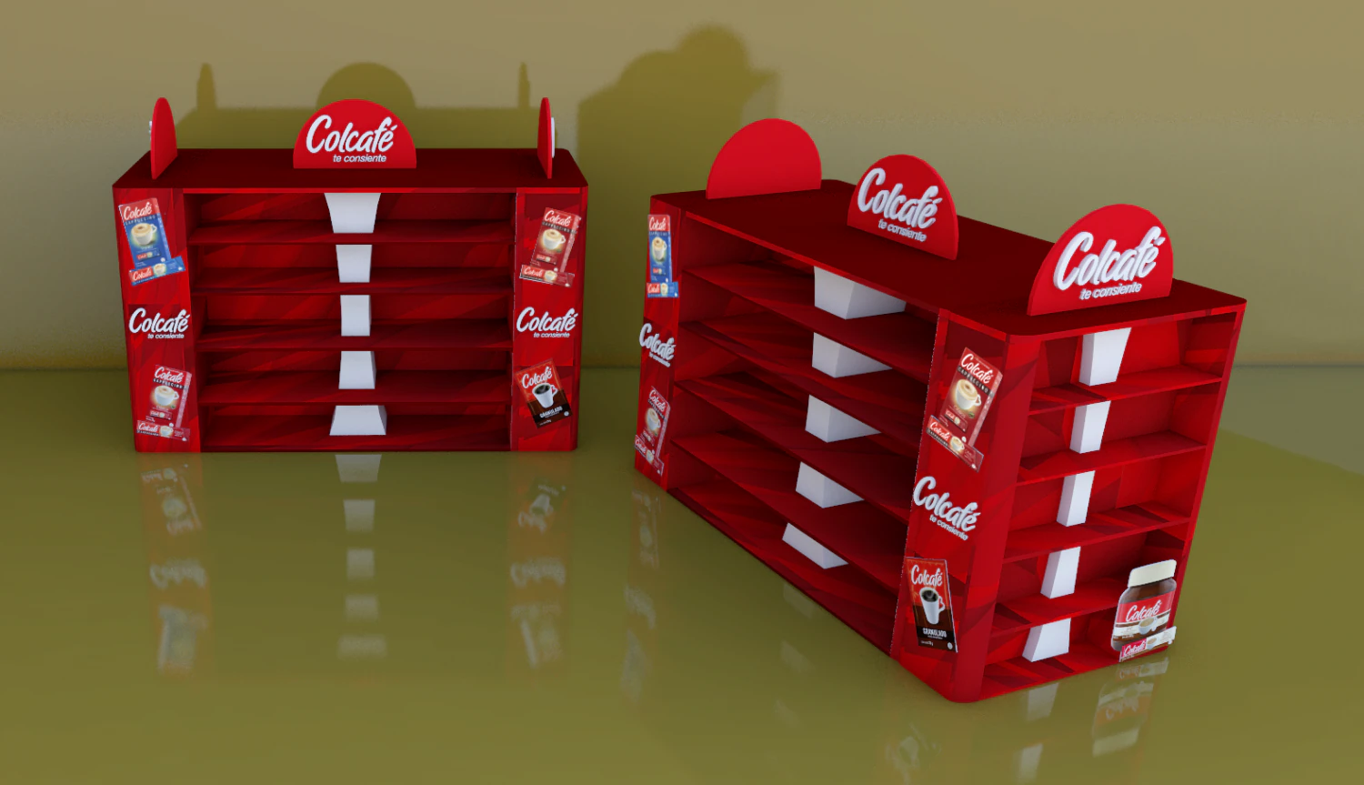 display met meerdere merken 3D Model .c4d .max .obj .3ds .fbx .stl .blend 