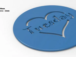 coffee stancil 3D Print Model