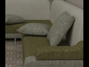 cousan pillow Modello 3D