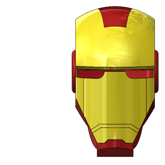 ironman helmet mark 3 3D Model .c4d .max .obj .3ds .fbx .stl .blend 