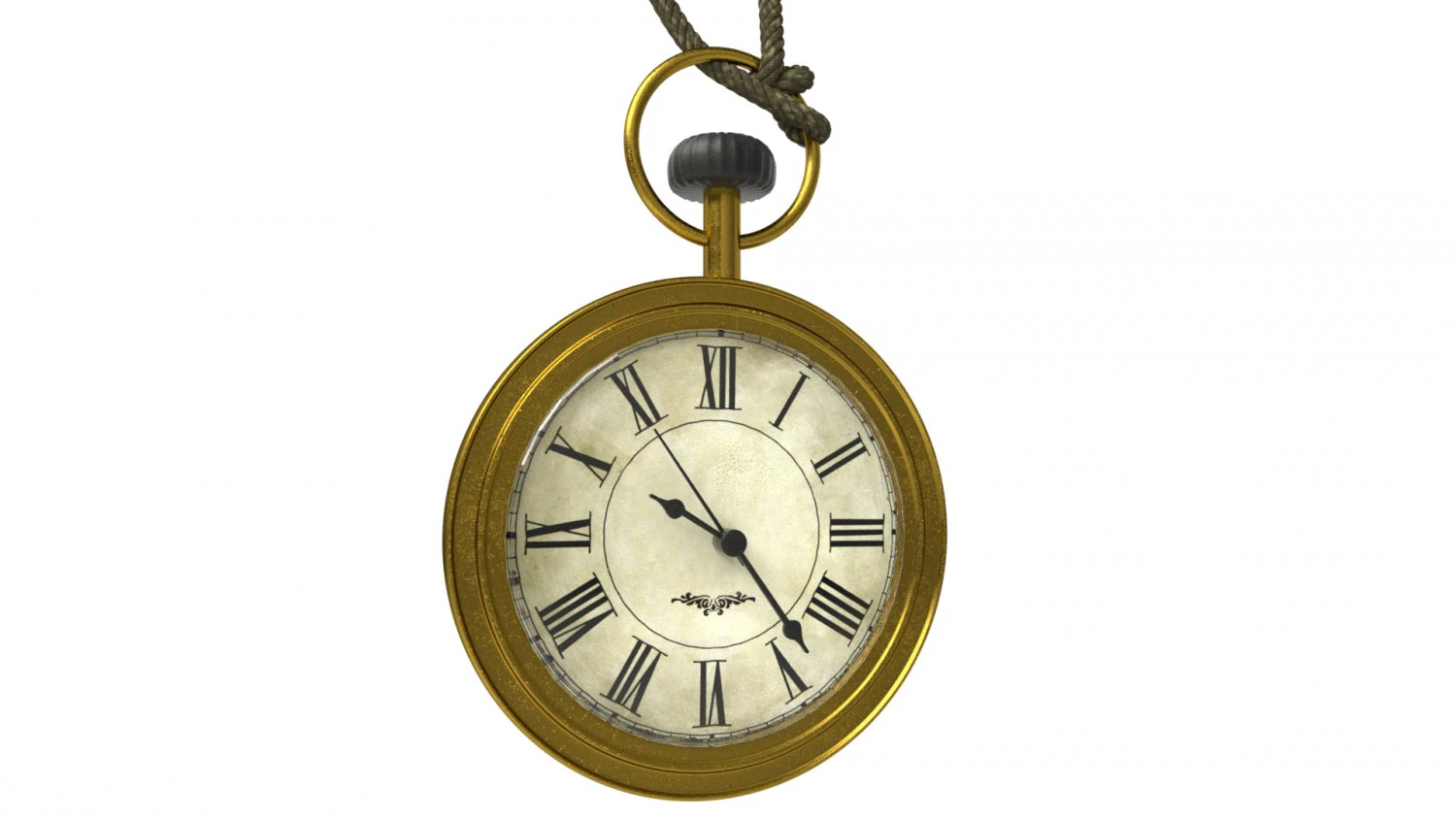 pocket watch 3D Model .c4d .max .obj .3ds .fbx .stl .blend 