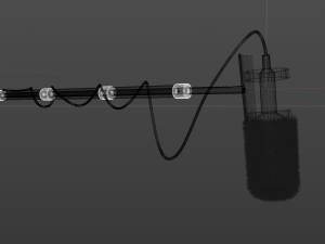 mic boom 3D 模型
