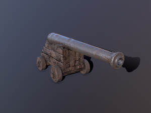 medieval cannon Modelo 3D