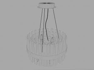 decorative crystal chandelier lamp 3Dモデル