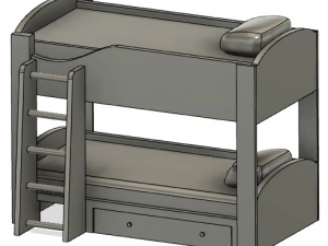 double bed Model 3D