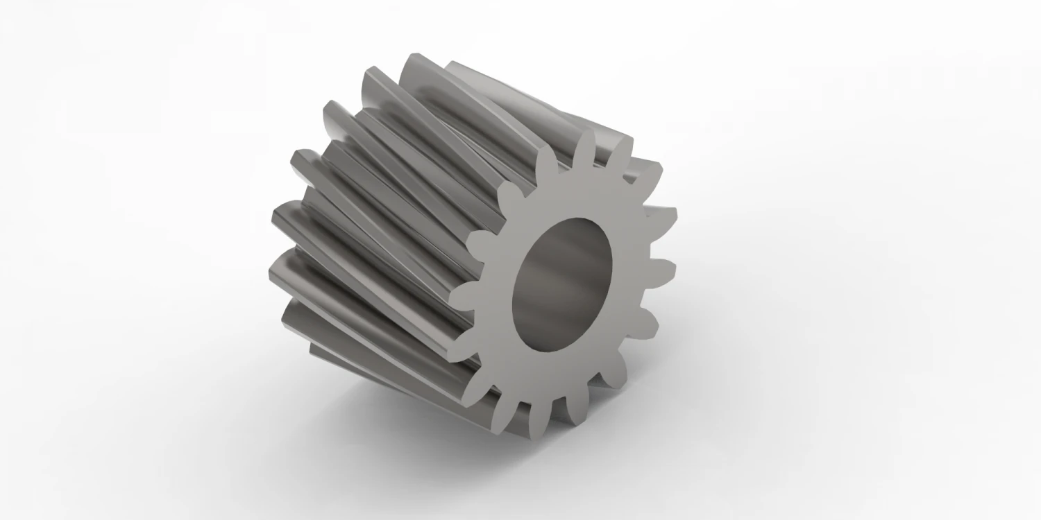 gearwheel 16 teeth d 57 mm 3D Model .c4d .max .obj .3ds .fbx .stl .blend 