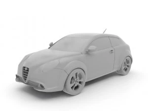 Альфа Ромео Міто 2010 року 3D Модель