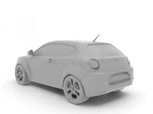 alfa romeo mito 2010 3D Model
