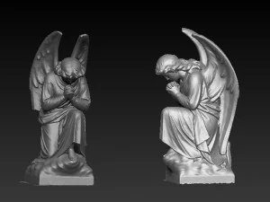 angel statue 3 3D Model