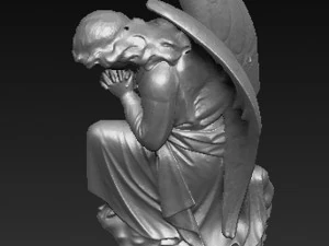 angel statue 3 3D Model