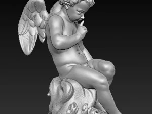 angel boy statue 3D Model