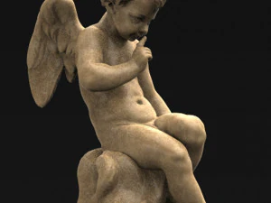 angel boy statue 3D Model