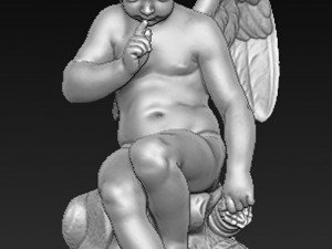 angel boy statue 3D-Modell