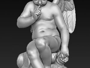 angel boy statue 3D Model