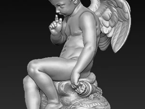 angel boy statue 3D Model