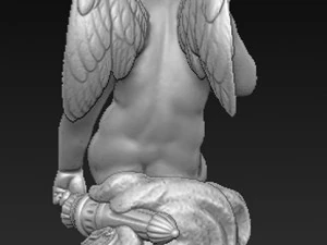 angel boy statue 3D Model