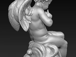angel boy statue 3D Model
