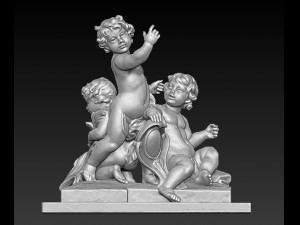 angels statue 5 3D Model