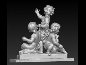 angels statue 5 3D Model