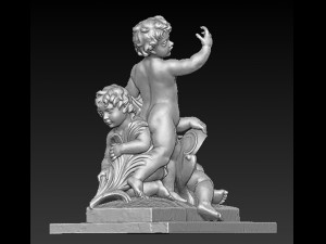 angels statue 5 3D Model