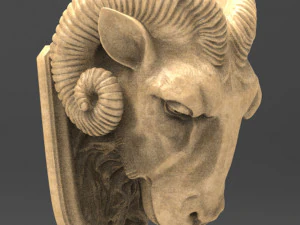 carneiro esculpido Modelo 3D