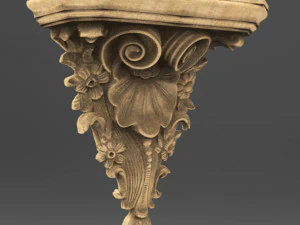 建築装飾コーベル 3Dモデル